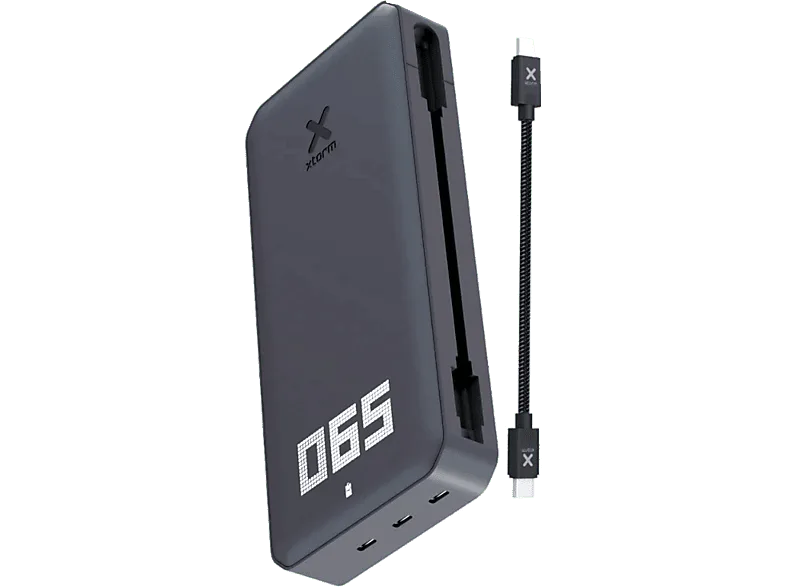 Powerbank - XTORM XB4 Titan, 90W, 24.000 mAh, 3 puertos, Indicador de batería LED, Compatible portátiles, Negro