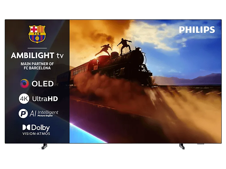 TV OLED 48" - Philips Ambilight 48OLED770/12, UHD 4K, P5, Smart TV, Dolby Atmos; DTS:X, Negro mate