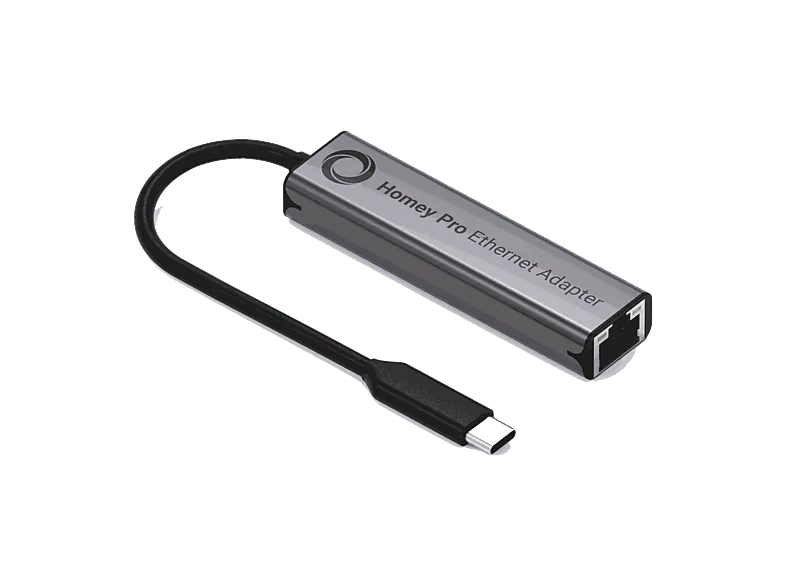 Adaptador Ehternet - Homey Pro Ethernet Adapter, Compatible con Pro, Negro