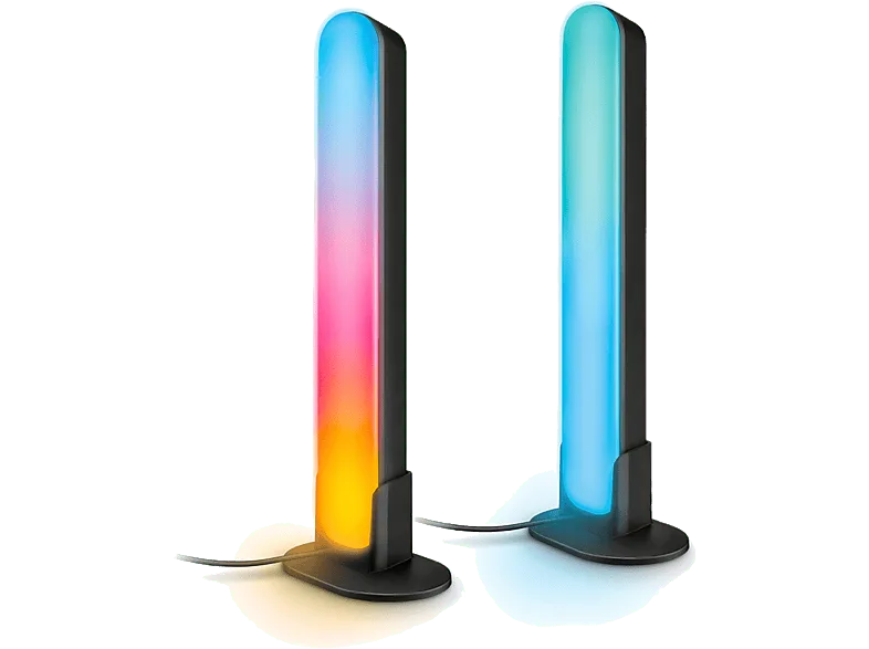 Barras Luces LED - WiZ Inteligentes Gradient, RGBIC, Wi-Fi+Bluetooth, Control App+Voz, Funciona Con Google Home, Alexa y HomeKit