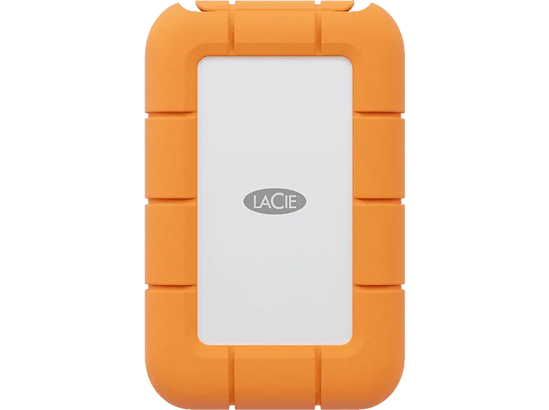Disco duro SSD externo 4TB - Lacie Rugged Mini, USB-C, 2.5", Naranja