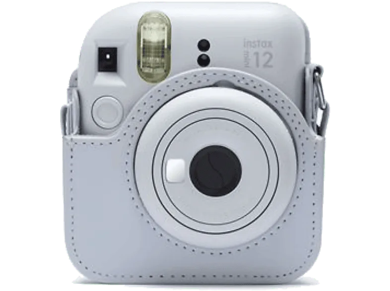 Funda cámara - FujiFilm Mini 12, Bandolera, Blanco