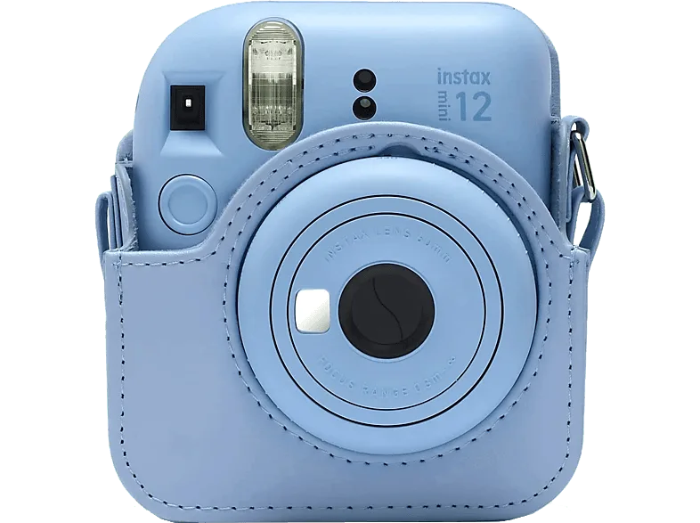 Funda cámara - FujiFilm Mini 12, Bandolera, Azul