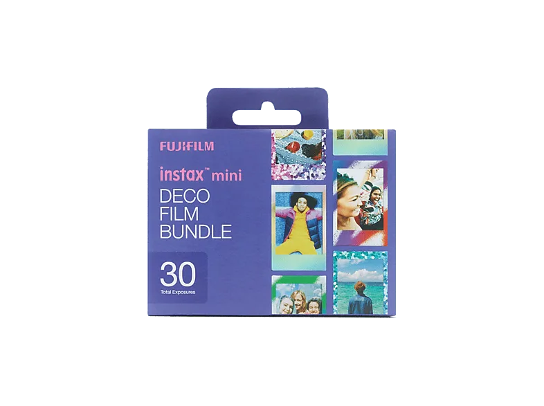 Película fotográfica - Fujifilm Deco Film Bundle, 54 x 86mm, Pack de 30 películas, Confetti, Mermaid Tail y Spray Art