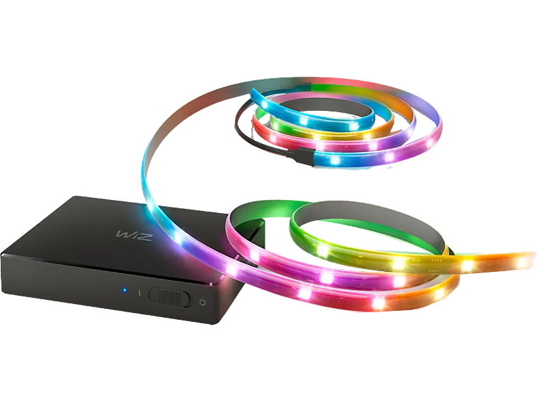 Sincronizador Luces LED TV - WiZ HDMI Sync Box+Tira Gradient RGBIC 55-65", Box 4K (60Hz), HDMI, Control App+Voz, Sincroniza Pelis+Musica