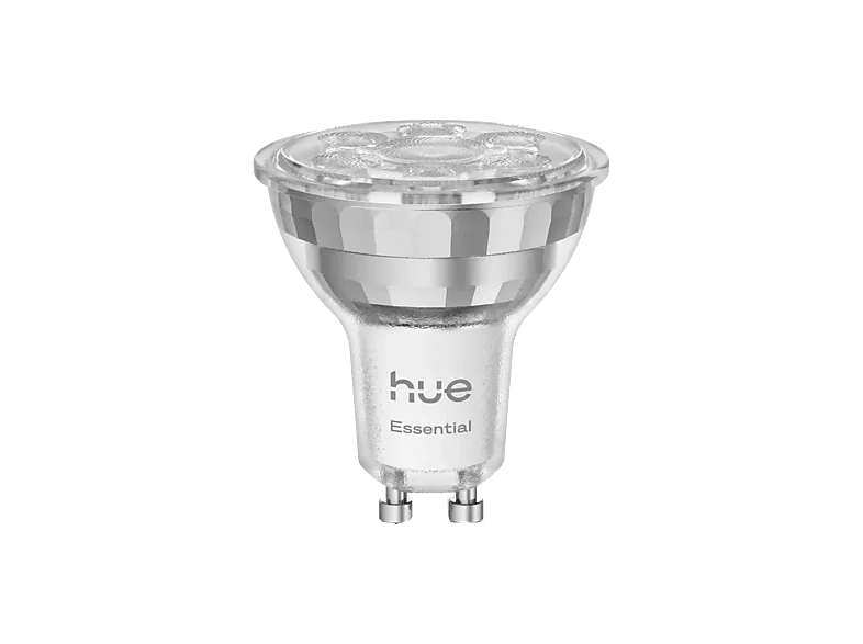 Bombilla Inteligente - Hue Essentials LED GU10 4.7W, 345lm, RGB, Control App, Zigbee+Bluetooth, Compatible Con Alexa, Google, AppleHomekit