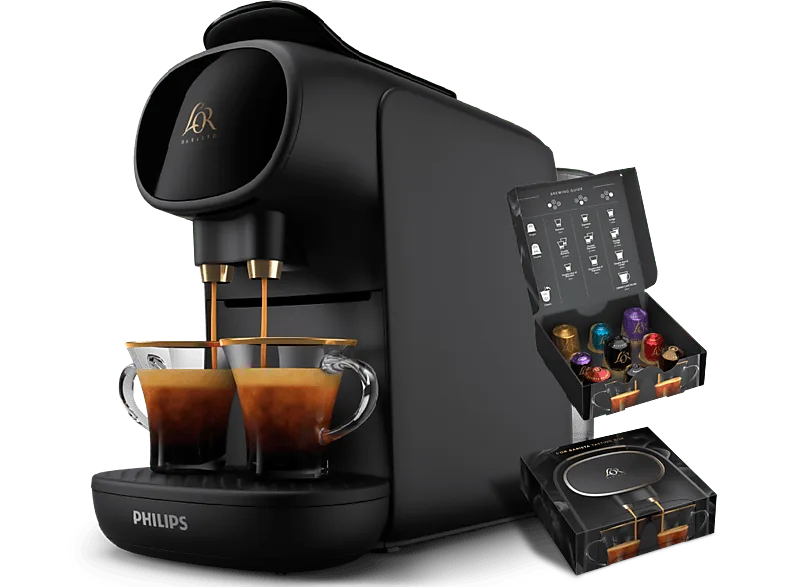Cafetera de cápsulas - ‎Philips ‎LM9012/60 L'OR Barista Sublime, Función 2 tazas o 1 doble, 1450 W, 19 bar, 0.80 l, Sistema antigoteo, Negro (imagen 1 de 3)