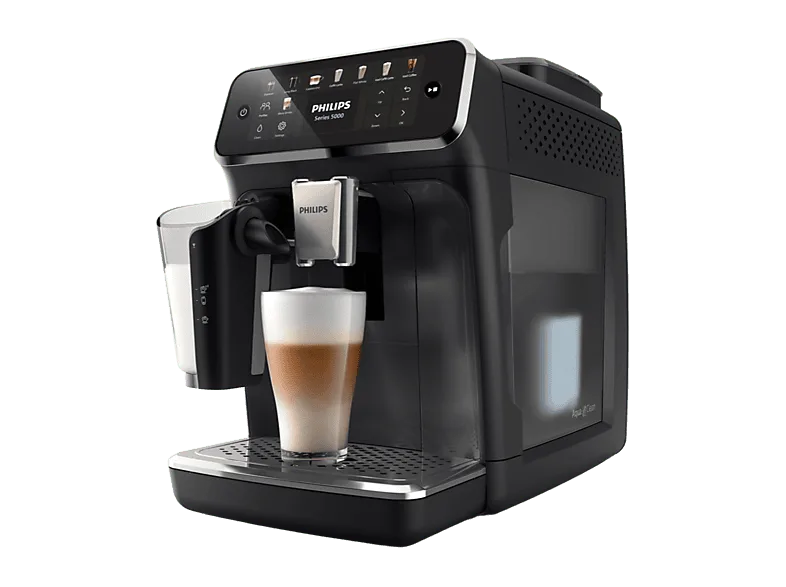 Cafetera superautomática - Philips 5500 Series EP5541 15 bar, 1500 W, Deposito 1.8 l, leche 0.26 2 tazas, Negro