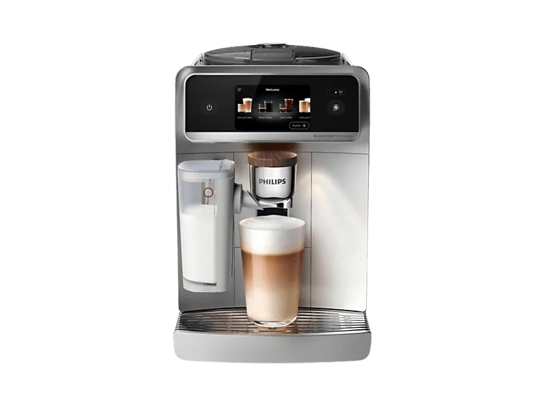 Cafetera superautomática - Philips Café Aromis EP8757/20, 15 Bar, 54 Bebidas, LatteGo Pro, SilentBrew, AquaClean, 1,9 L, 8 Perfiles, 3 Años Garantía