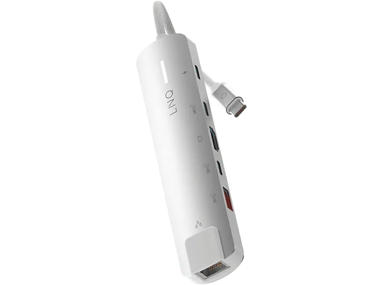 Hub - Linq ProConnect 6in1, Carga Ultra rápida de 140 W, Blanco