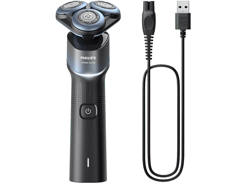 Afeitadora - Philips X5006/00, Autonomía de 50 min, Carga rápida, Lavable, Afeitado en seco/húmedo, Tecnología SkinGlide, Anticorrosión, Negro
