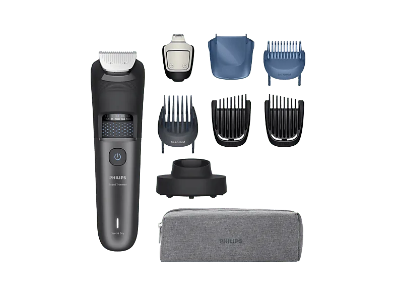Barbero - Philips BT7665/15, Autonomía de 120 min, Cuchillas autoafilables, Ajuste corto 0,4/10 mm, largo 10,4/20 Uso seco/mojado, Metálico