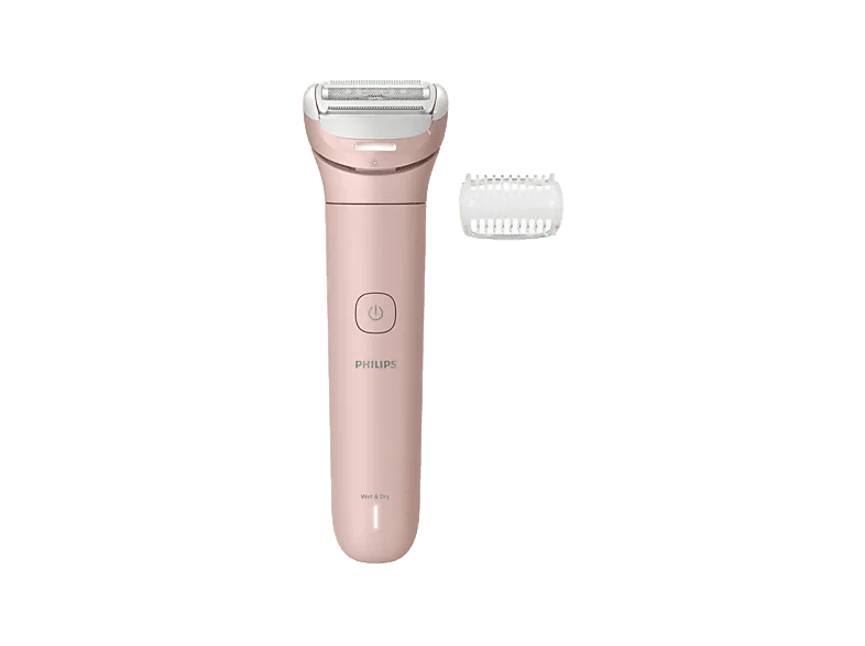 Rasuradora - Philips Lady Shaver Series 8000 BRL129/00, Cabezal Flexible, Luz LED, Uso seco/húmedo, Autonomía de 100 min, Rosa