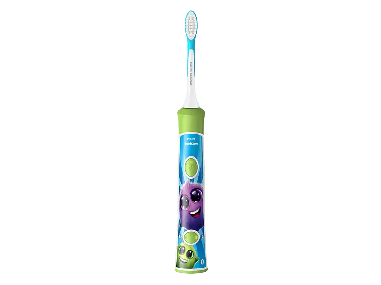Cepillo eléctrico infantil - Philips HX6352/11 KIDS , +3 Años, 2 velocidades, SmarTimer y KidPacer, Color aguamarina