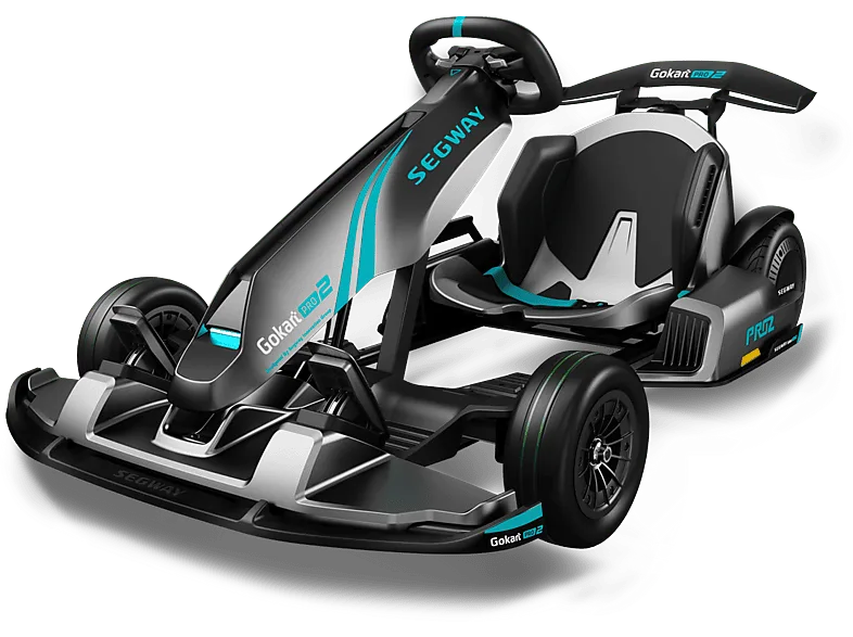 Kart eléctrico - Segway Gokart PRO 2, Potencia Nominal y Máxima 4800 W, Carga máxima 100 kg, 8000 mAh, 43 km/h, Negro/Gris