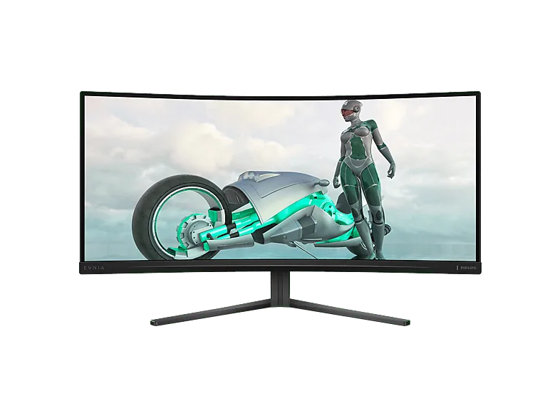 Monitor - Philips 34M2C3500L/00, 34" WQHD, 180 Hz, 1 ms GtG, Curvo, VA, Adaptive Sync, Carbón (imagen 1 de 3)