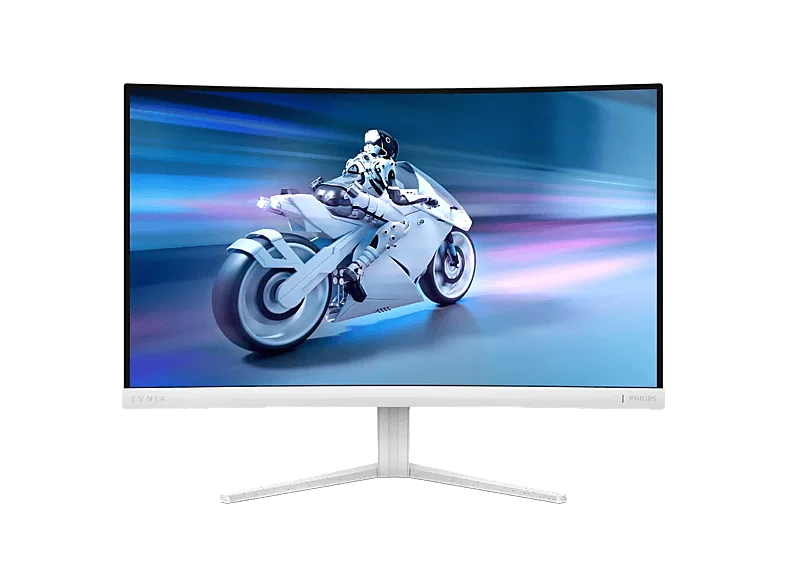 Monitor gaming - Philips 27M2C5201L/00, 27" Full-HD, 180 Hz, 1 ms GtG, VA, Curvo, HDR10, tecnología AMD FreeSync™, Blanco (imagen 1 de 3)