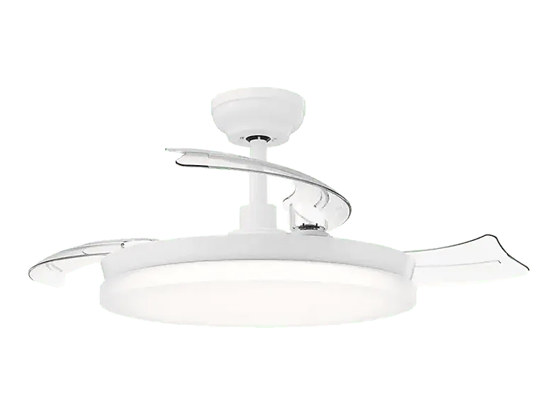 Ventilador de techo con luz - Philips Tynl (2026), 32 W, 6 Velocidades, Aspas retráctiles, 4500 lúmenes regulables, Mando a distancia, Blanco (imagen 1 de 3)