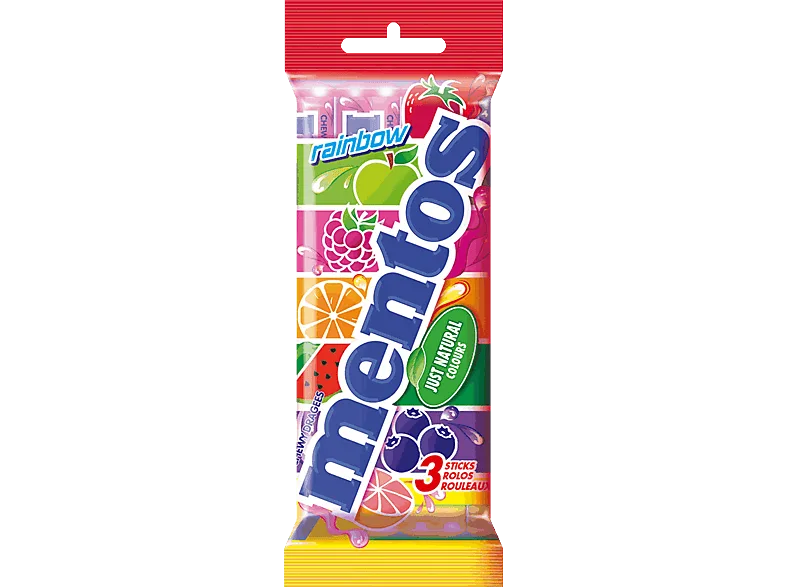 Caramelos - Mentos Tripack (by Chupa Chups), Sabores variados, 3x12 unidades, 114g