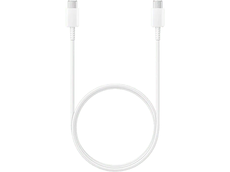 Cable USB-C - Samsung EP-DA705BWEG, Macho-Macho, 1m, 25W, Blanco