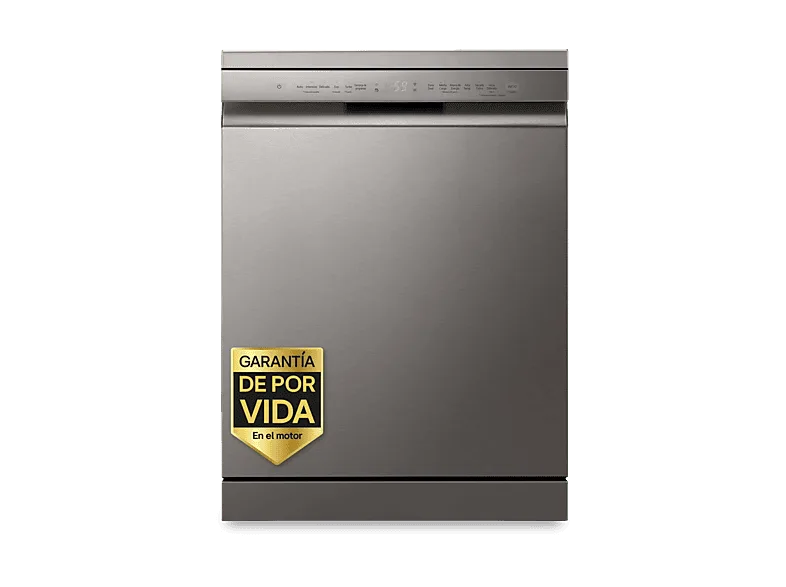 Lavavajillas - LG DF355FP, 14 servicios, 9 programas, 60 cm, LED táctil, Tercera bandeja, QuadWash™, Acero inoxidable (imagen 1 de 3)