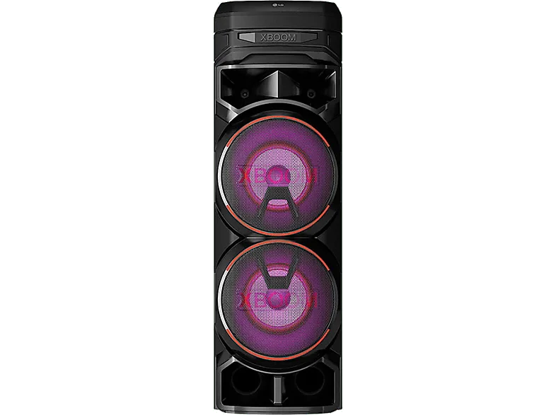 Altavoz de gran potencia - LG XBOOM RNC9, Luces Multi Color, Efectos DJ. Función karaoke. Voz, Negro