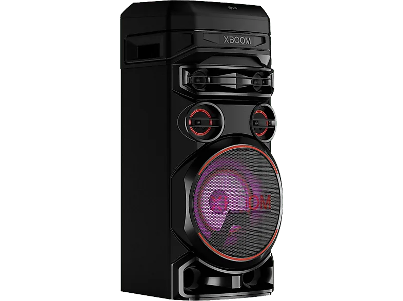 Altavoz de gran potencia - LG XBOOM RNC7, Luces Multi Color, Efectos DJ. Función karaoke. Voz, Negro