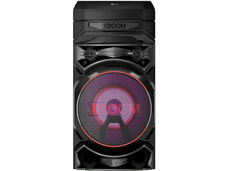 Altavoz de gran potencia - LG XBOOM RNC5, Luces Multi Color, Efectos DJ. Función karaoke. Voz, Negro