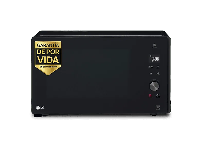 Microondas con grill - LG MH7265DPS, 1000 W, 5 niveles, Inverter, 32 l, Negro