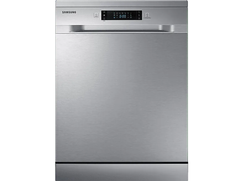 Lavavajillas - Samsung DW60M6050FS, 14 servicios, 7 programas, 59.8 cm, Función Higiene, Configuración Flexible, Inox