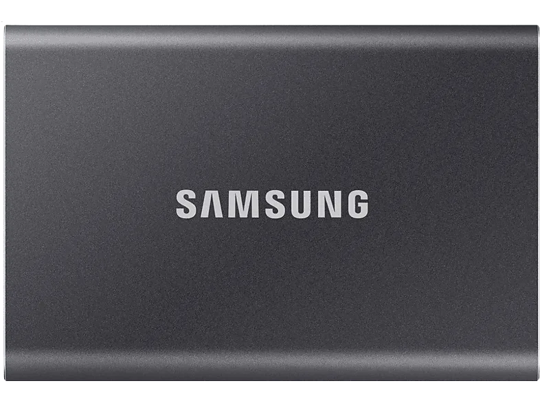 Disco duro externo 2 TB - Samsung T7 MU-PC2T0T/WW, SSD, Hasta 1050 MB/s, USB 3.2 Gen (10Gbps), Gris