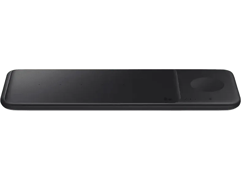 Cargador móvil inalámbrico - Samsung Trio EP-P6300, Para dispositivos Qi, 3 en 1, 25W, Negro