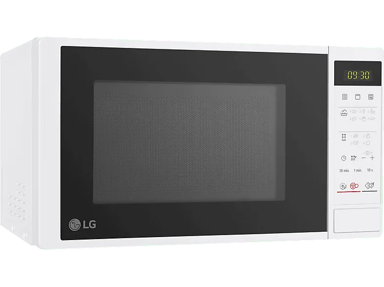 Microondas con grill - LG MH6042DW, 700 W, 2 niveles, Panel táctil, 20 l, Blanco