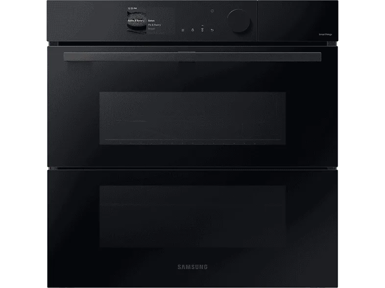 Horno a vapor - Samsung NV7B6795JAK/U1 Dual Cook Steam™, Multifunción, Pirolítico, 76 l, 59.5 cm, WiFi, Puerta Fléxible, Negro