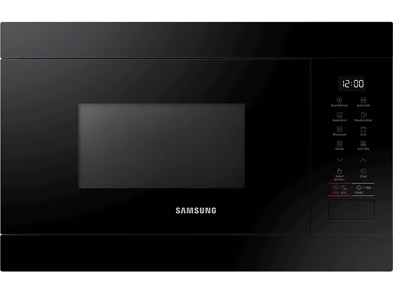 Microondas integrable - Samsung MG22M8254AK/E1, 850W, 6 niveles, Grill, 22l, Negro (imagen 1 de 3)