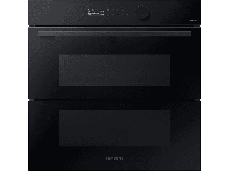 Horno de vapor - Samsung NV7B5750TDK/U1, Multifunción, Pirolítico, Air Fry, 76l, 59.5 cm, Dual Cook Flex, WiFi, Negro
