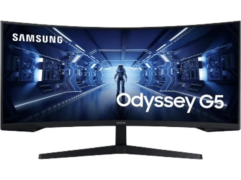 Monitor gaming - Samsung G5 LC34G55TWWPXEN, 34", UWQHD, 1 ms, 165Hz, Negro