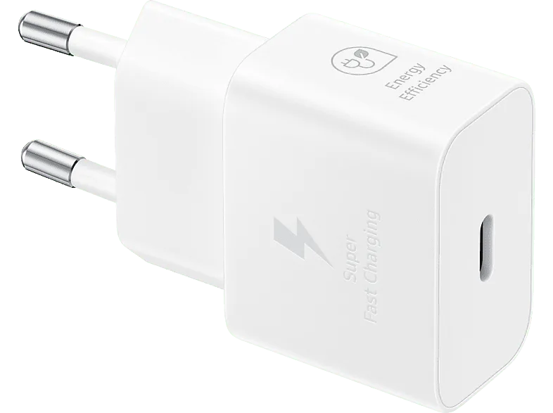 Cargador móvil - Samsung EP-T2510NWEGEU, 25 W, Super Fast Charging, Sin Cable, Blanco (imagen 1 de 2)