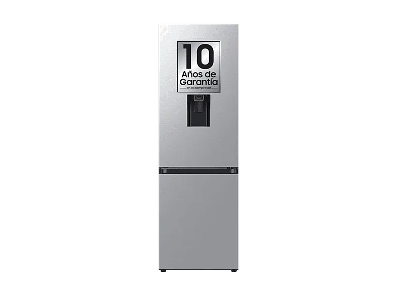 Frigorífico combi - Samsung Smart RB34C632DSA/EF, No Frost, 185.3cm, 341l, All Around Cooling, Dispensador de agua, WiFi, Inox (imagen 1 de 3)