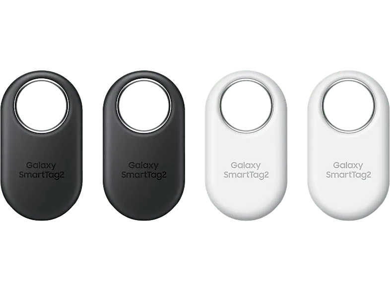 Etiqueta de rastreo - Samsung Galaxy SmartTag2 (Pack 4), Negro/Blanco