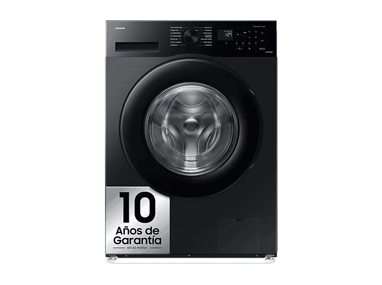 Lavadora carga frontal - Samsung WW90CGC04DABEC, 9kg, 1400 rpm, EcoBubble™, Función WiFi con SmartThings, Negro (imagen 1 de 3)