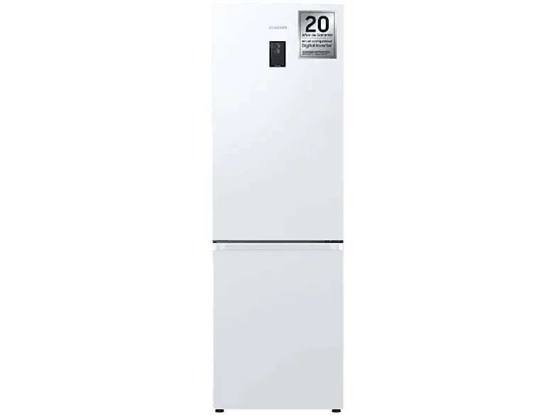 Frigorífico combi - Samsung RB34C672EWW/EF, All Around Cooling, 185.3 cm, 344 l, Blanco (imagen 1 de 3)