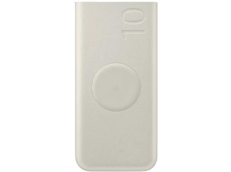 Powerbank - Samsung EB-U2510XUEGEU, Batería externa, 10000 mAh, USB Tipo C, 2 puertos, Carga rápida Beige
