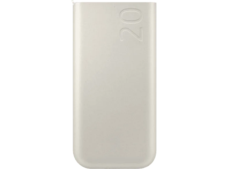 Powerbank - Samsung EB-P4520XUEGEU, Batería externa, 20000 mAh, USB Tipo C, 3 puertos, Carga rápida Beige