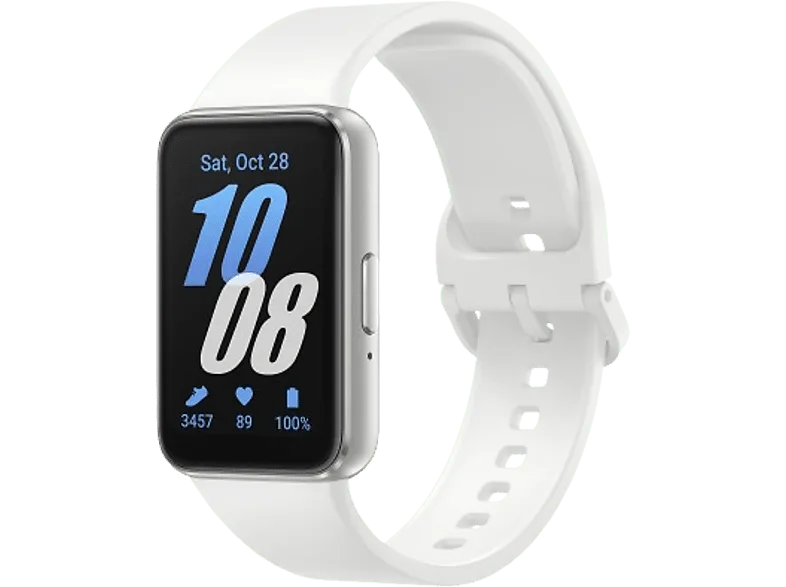 Pulsera de actividad - Samsung Galaxy Fit3, 40mm, 256MB, 16MB RAM, 1.6" AMOLED, IP68, FreeRTOS, BT 5.3, Silver