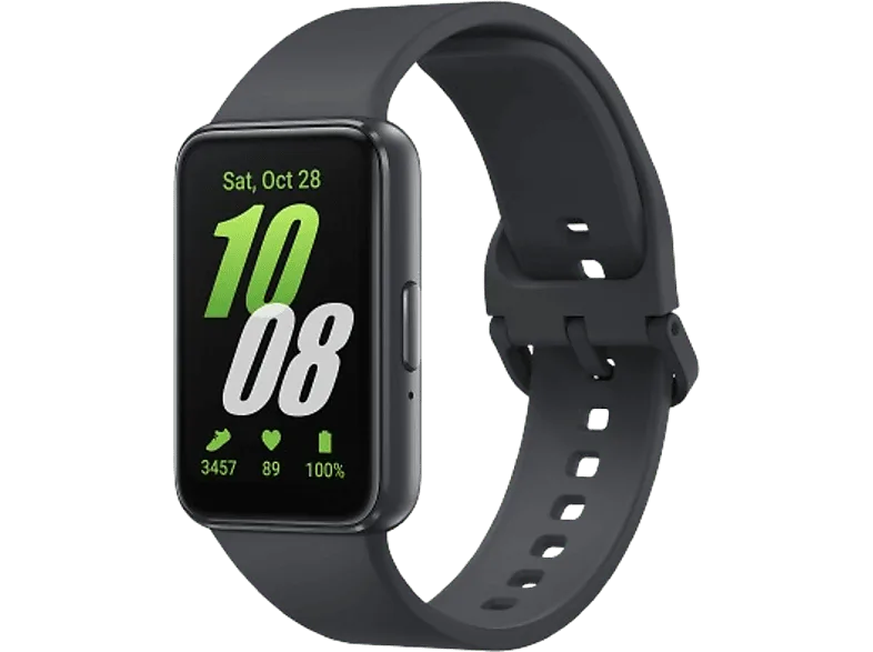 Pulsera de actividad - Samsung Galaxy Fit3, 40mm, 256MB, 16MB RAM, 1.6" AMOLED, IP68, FreeRTOS, BT 5.3, Gray