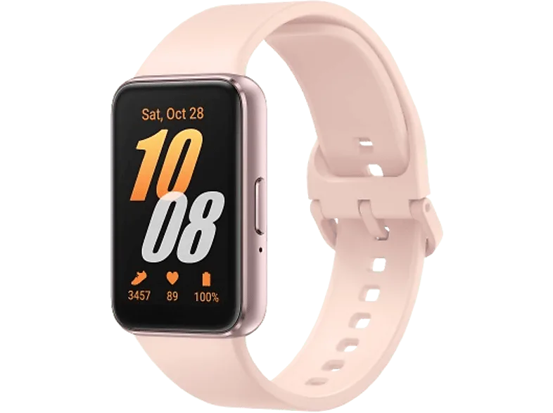 Pulsera de actividad - Samsung Galaxy Fit3, 40mm, 256MB, 16MB RAM, 1.6" AMOLED, IP68, FreeRTOS, BT 5.3, Pink