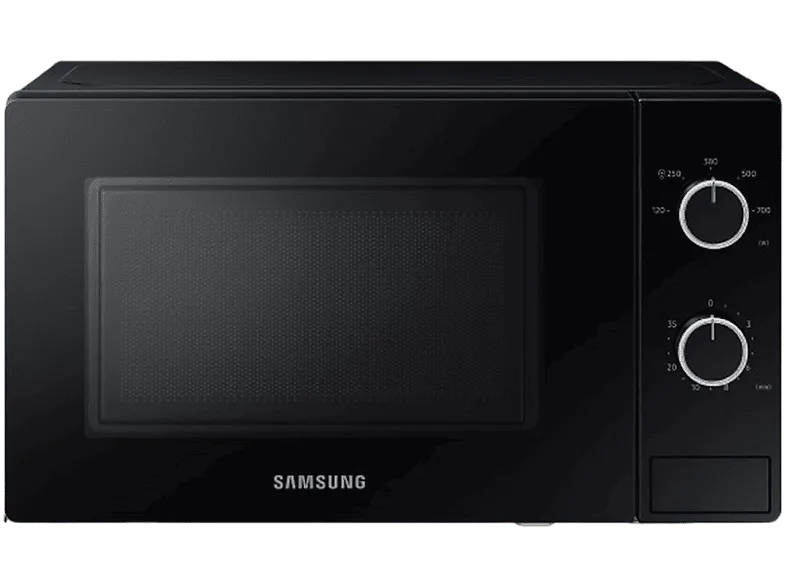 Microondas - Samsung MS20A3010AL/EC, 230 V, 5 niveles de potencia, 20 l, Negro
