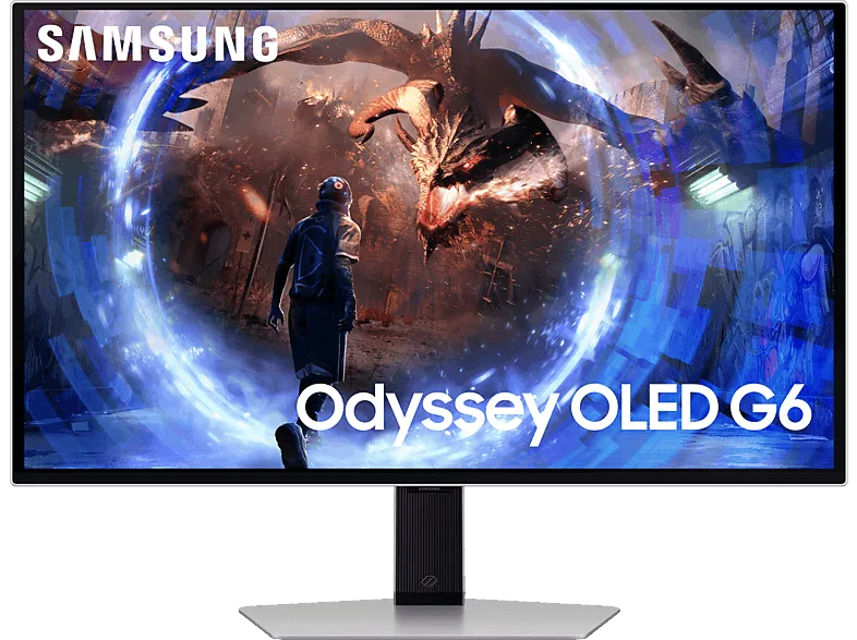 Monitor gaming - Samsung Odyssey OLED G6 LS27DG602SUXEN, 27", QHD, 0.03ms, Max 360Hz, FreeSync Premium Pro, Silver (imagen 1 de 3)