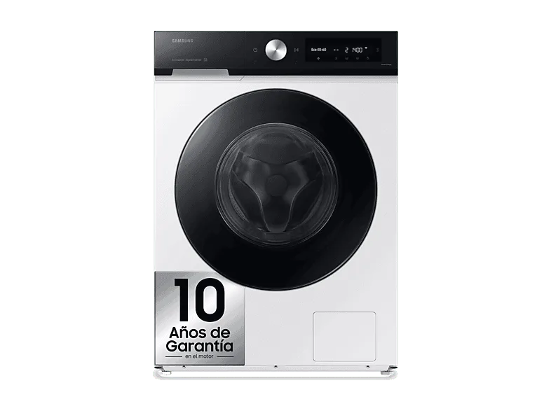 Lavadora carga frontal - Samsung WW11DB7B94GEU3, 11 kg, 1400 rpm, Autodosificación, AI EcoBubble™, Función WiFi con SmartThings™, Blanco